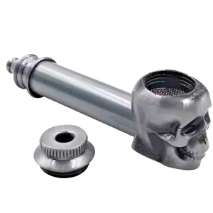 PIPA CALAVERA METAL C/ TAPA