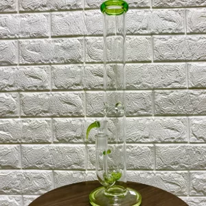 BONG STRAIGHT 43 CM C/ PERC DOBLE INLINE VERDE