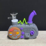 BONG RADIO 420 SILICONA GUNMETAL