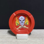 CENICERO METAL RED SKULL