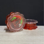 GRINDER FLOR ROJA 60 mm ACRILICO