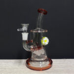 RIG FLOWER CON DOBLE PERC INLINE ROJO